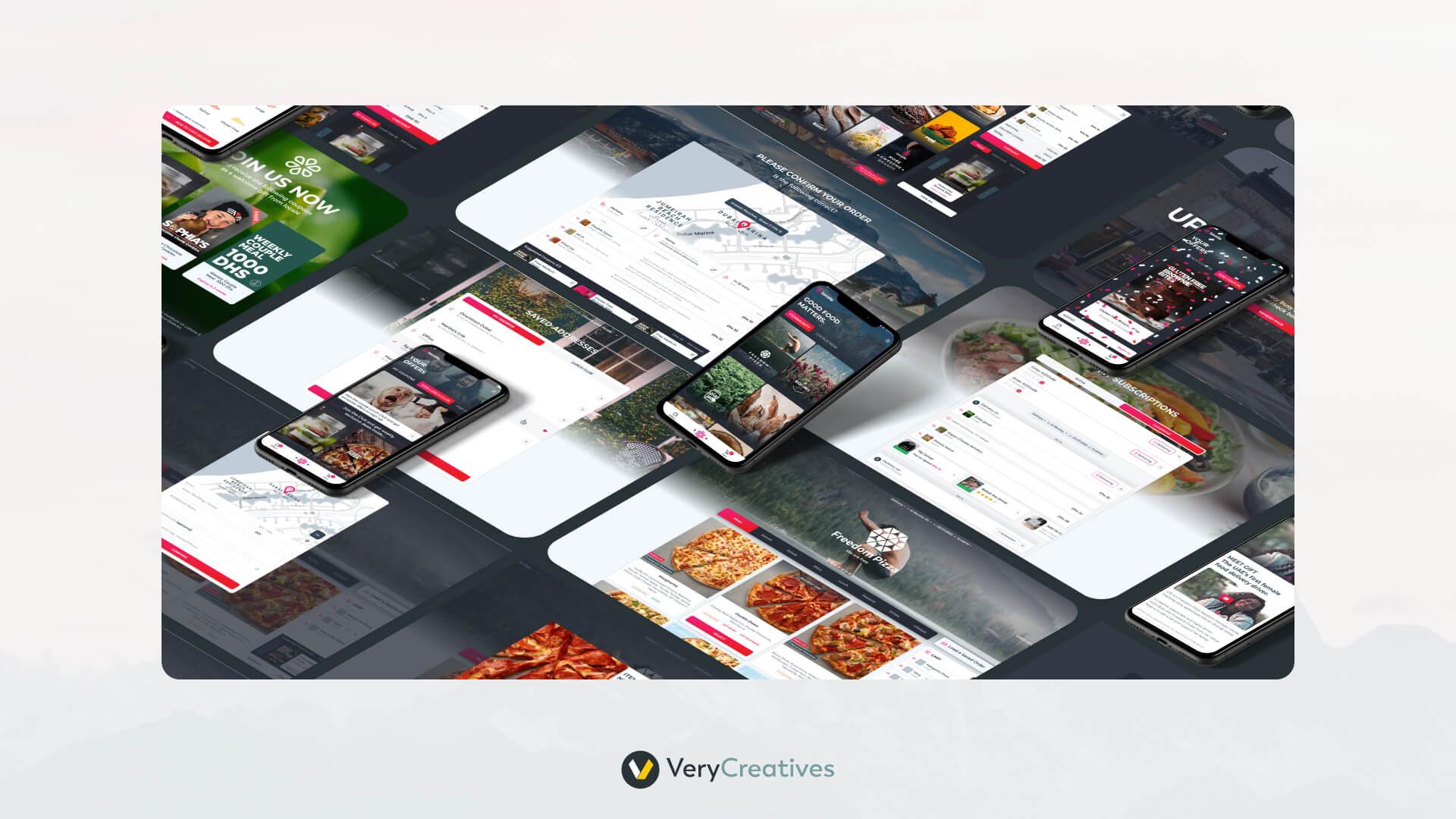 Food delivery app by VeryCreatives Food delivery app by VeryCreatives