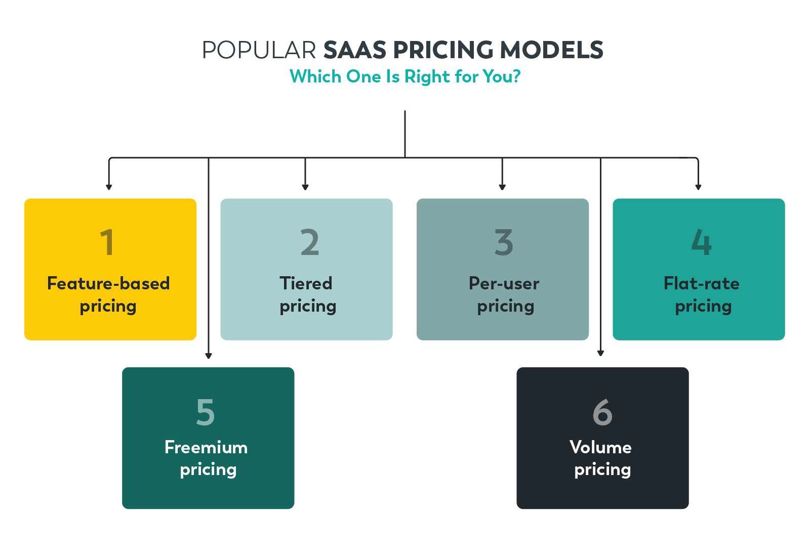 Popular SaaS pricing models Popular SaaS pricing models