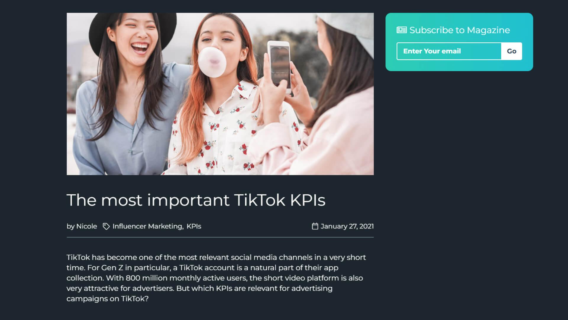 Publish blog content Publish blog content