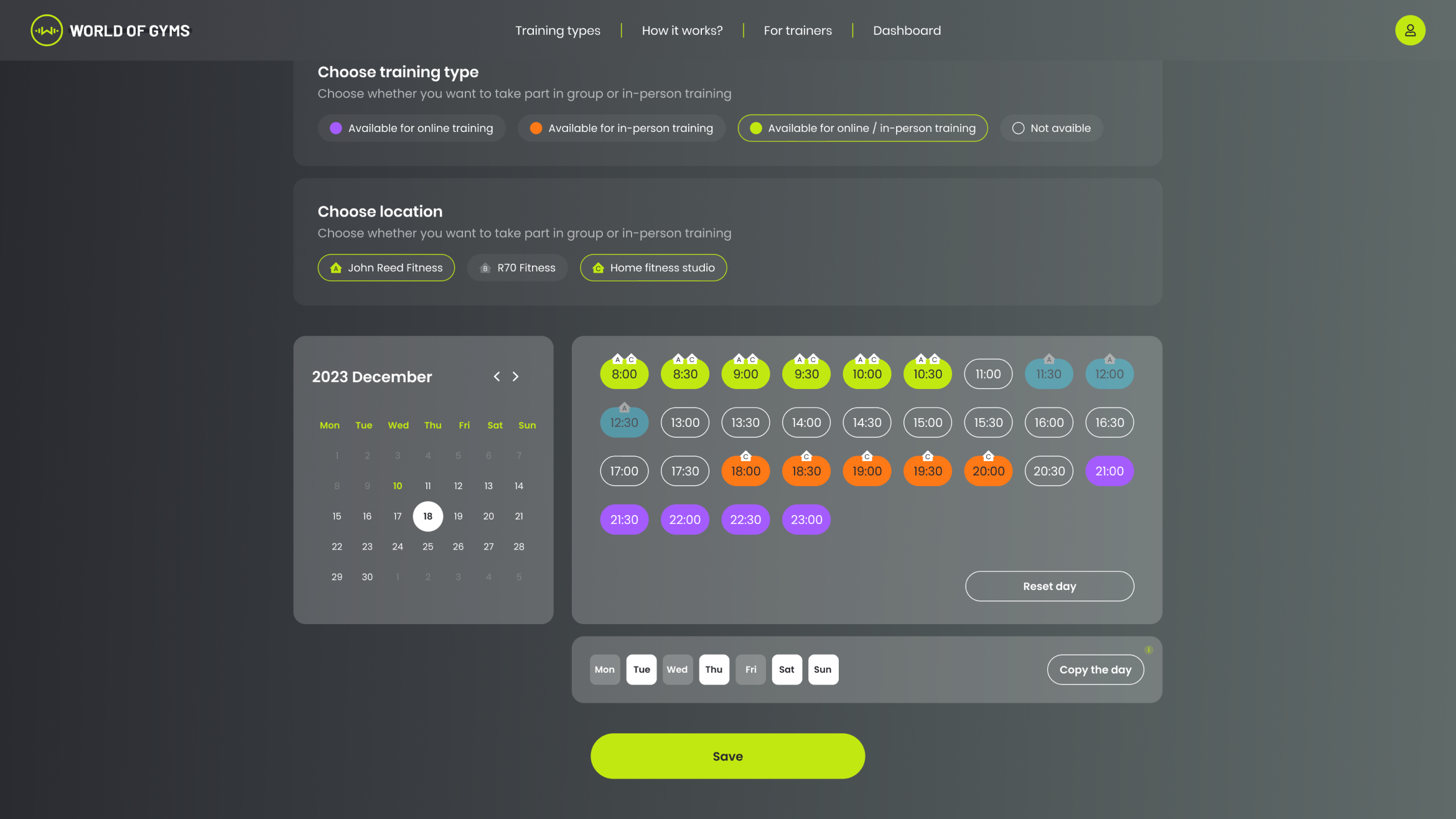 Complex easy-to-understand Booking system