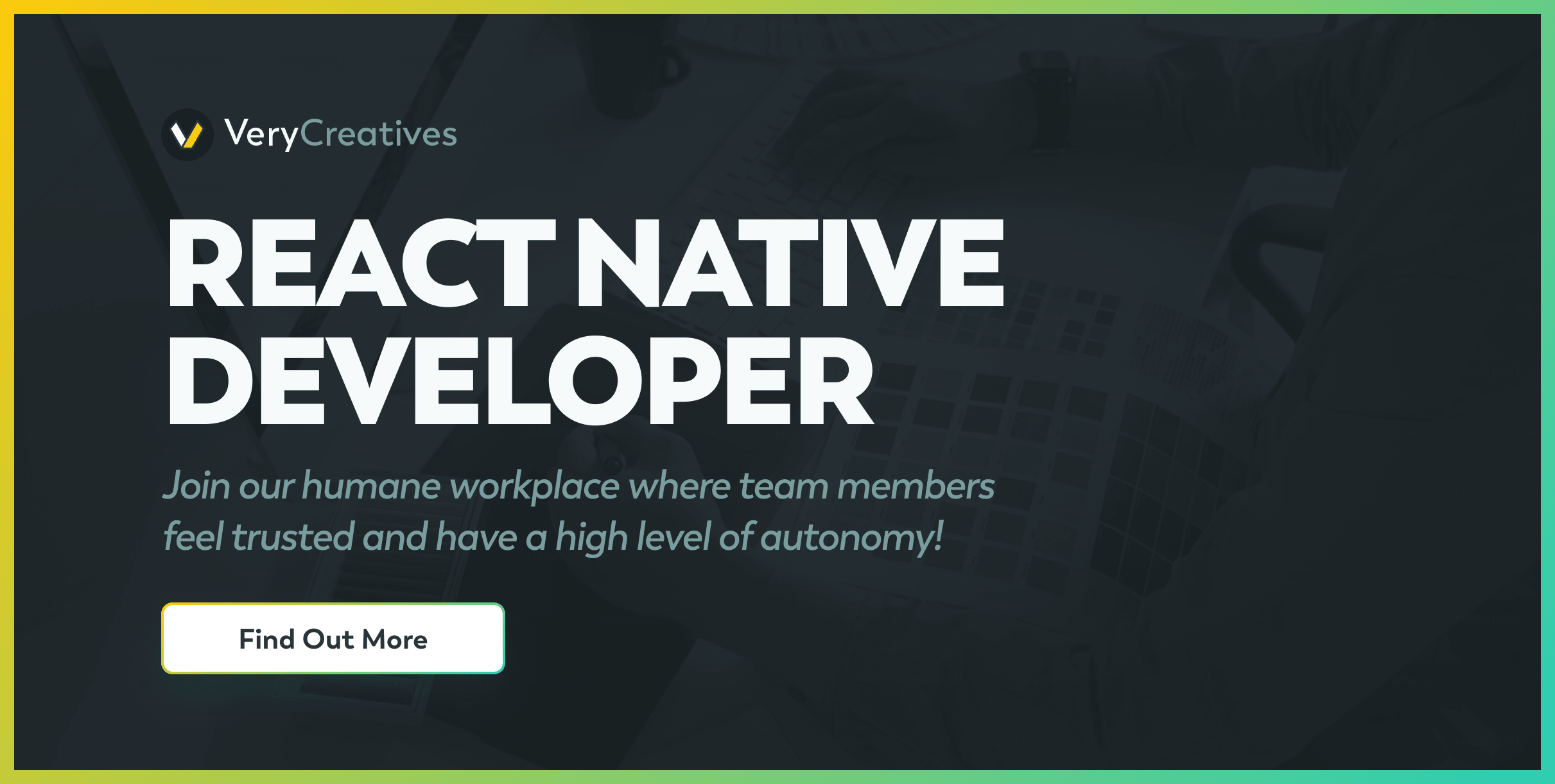 React Native developer at VeryCreatives